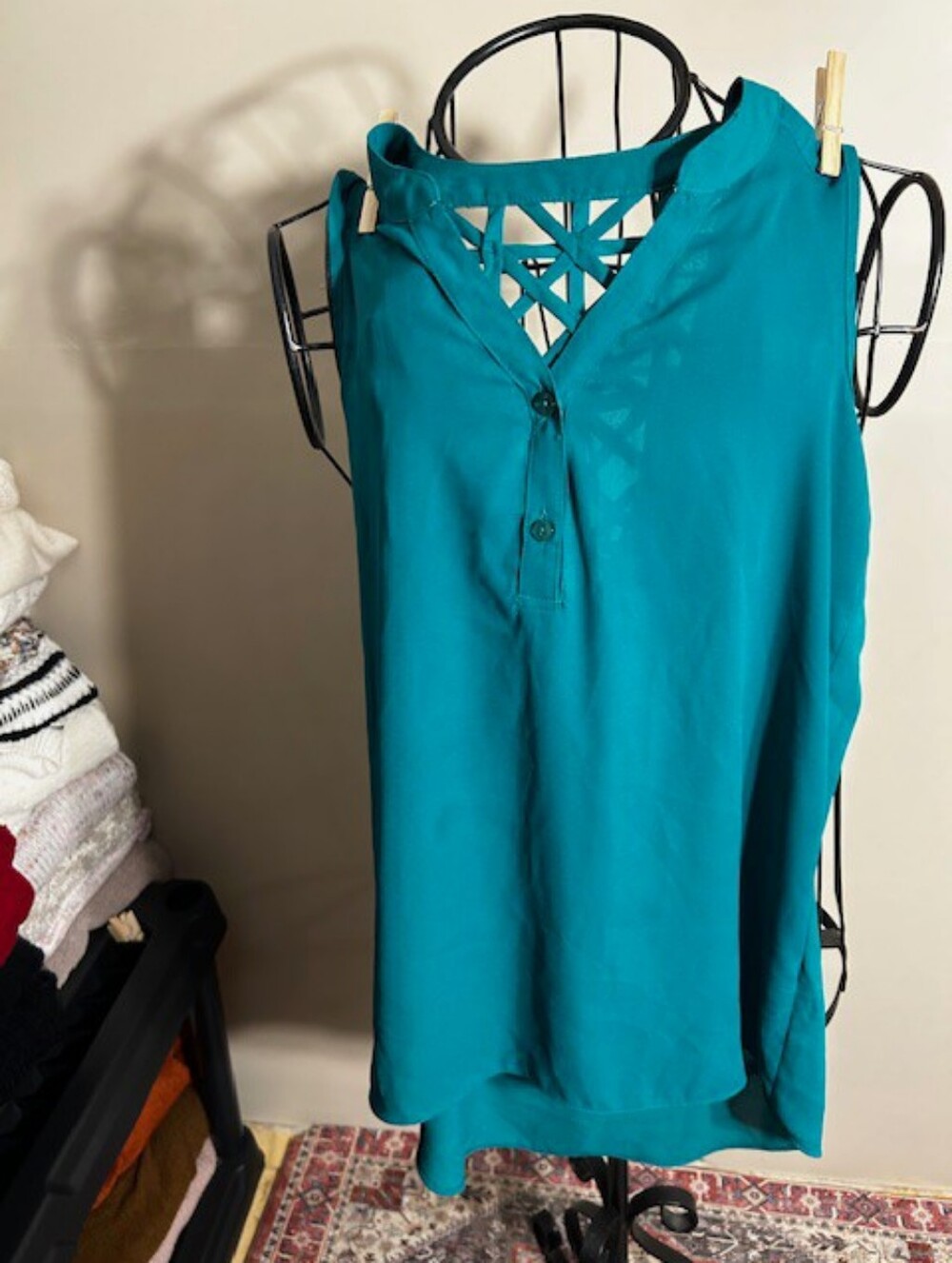 size small shirt tank top womens   green casual dress